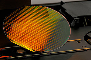 Wafer going through microfluidics processes